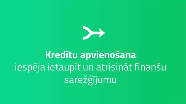 5. Izmaksājiet vienotu kredītu